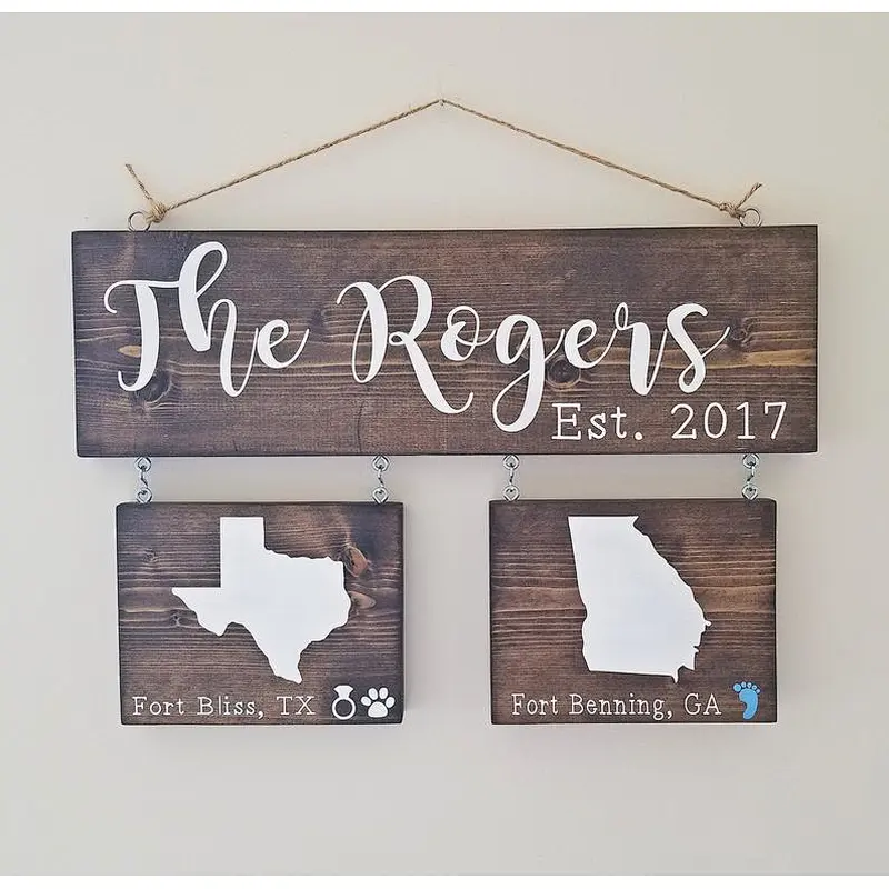 Rustic wood sign customize sign in wood wood sign home decor