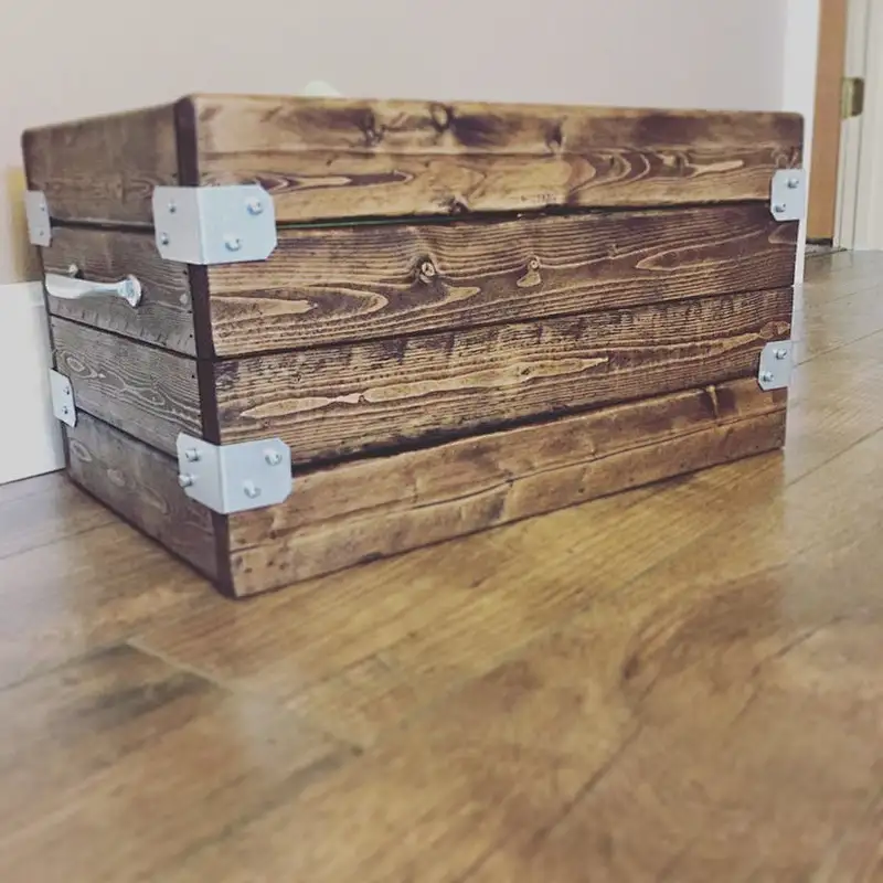 Country style boutique custom  wooden box storage