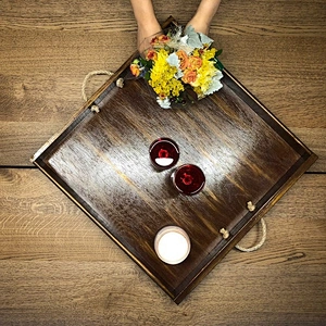 Nordic style wooden tray Wooden Trays For Decoration Wooden Serving Trays Wooden Tray With Handle Wooden Tray Handle