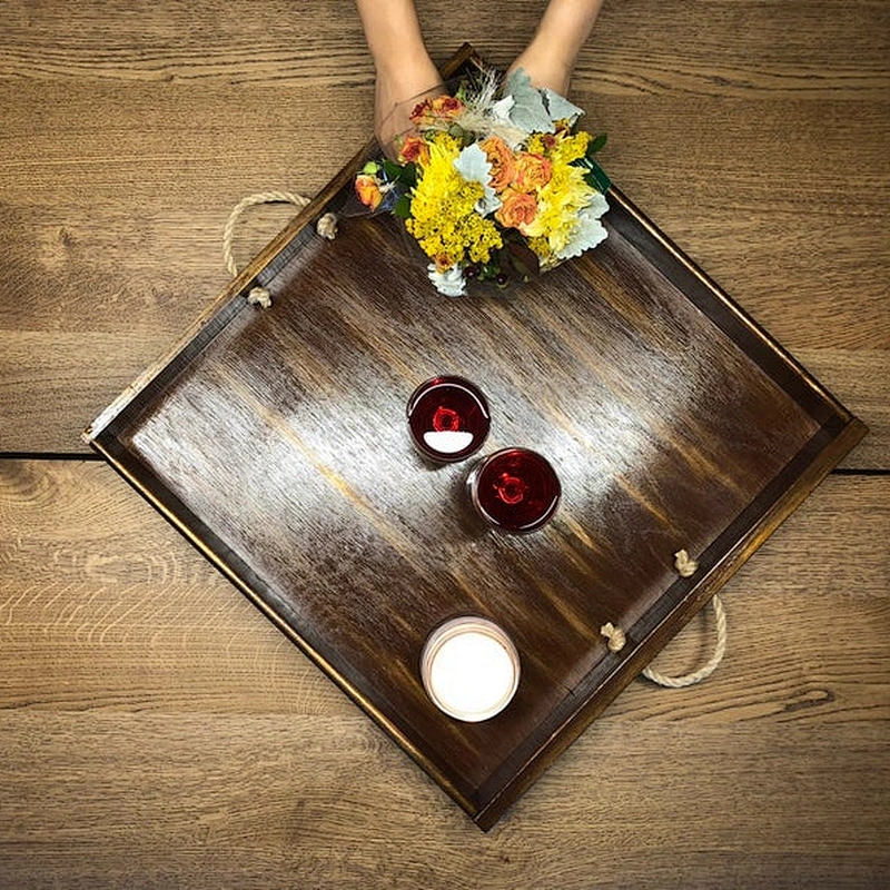 Nordic style wooden tray Wooden Trays For Decoration Wooden Serving Trays Wooden Tray With Handle Wooden Tray Handle