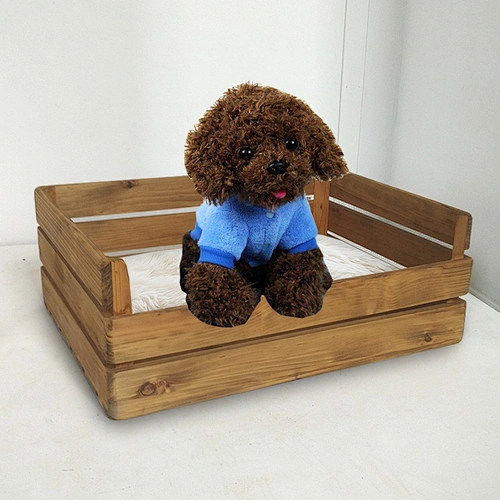 Rustic Wooden Dog Beds For Small Pet