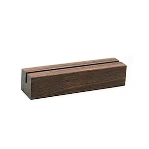 Rustic Acrylic Sign Holders Wood Table Numbers Display Stands  Place Card Holder, Perfect for Retail Shop Wedding Part
