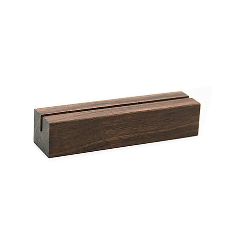 Rustic Acrylic Sign Holders Wood Table Numbers Display Stands  Place Card Holder, Perfect for Retail Shop Wedding Part