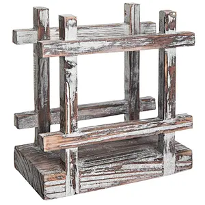 Cheap Rustic  Upright Napkin Holder, Table Top Paper Towel Dispenser, Brown