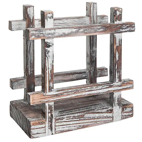 Cheap Rustic  Upright Napkin Holder, Table Top Paper Towel Dispenser, Brown