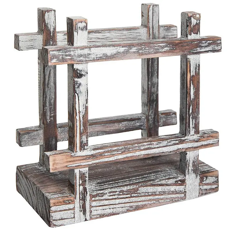 Cheap Rustic  Upright Napkin Holder, Table Top Paper Towel Dispenser, Brown