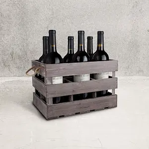 Set of 3 Country Rustic Brown Wood Nesting Boxes/Tabletop Jewelry Storage Containers
