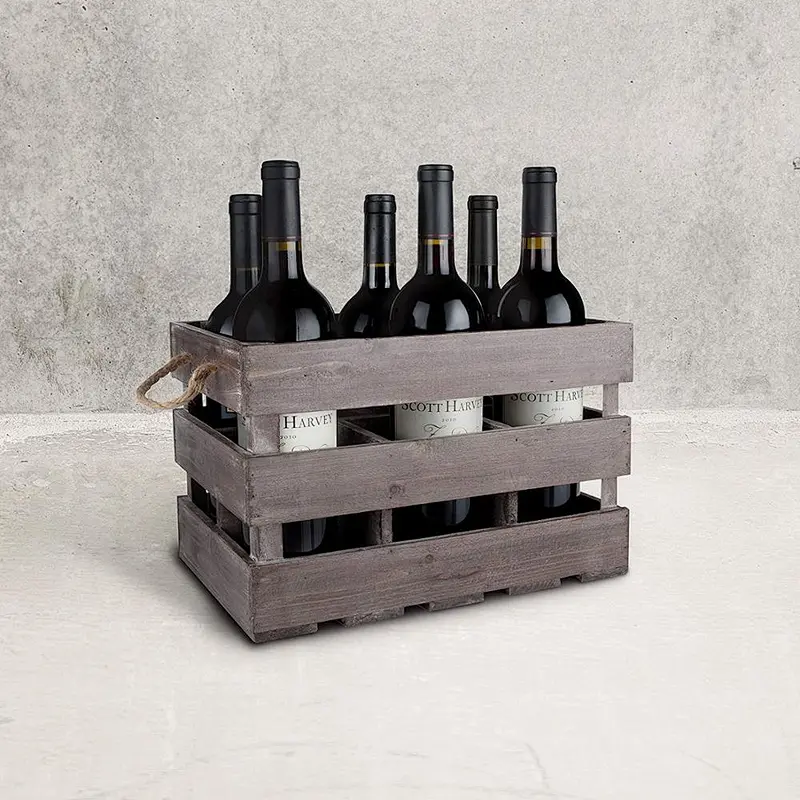 Set of 3 Country Rustic Brown Wood Nesting Boxes/Tabletop Jewelry Storage Containers