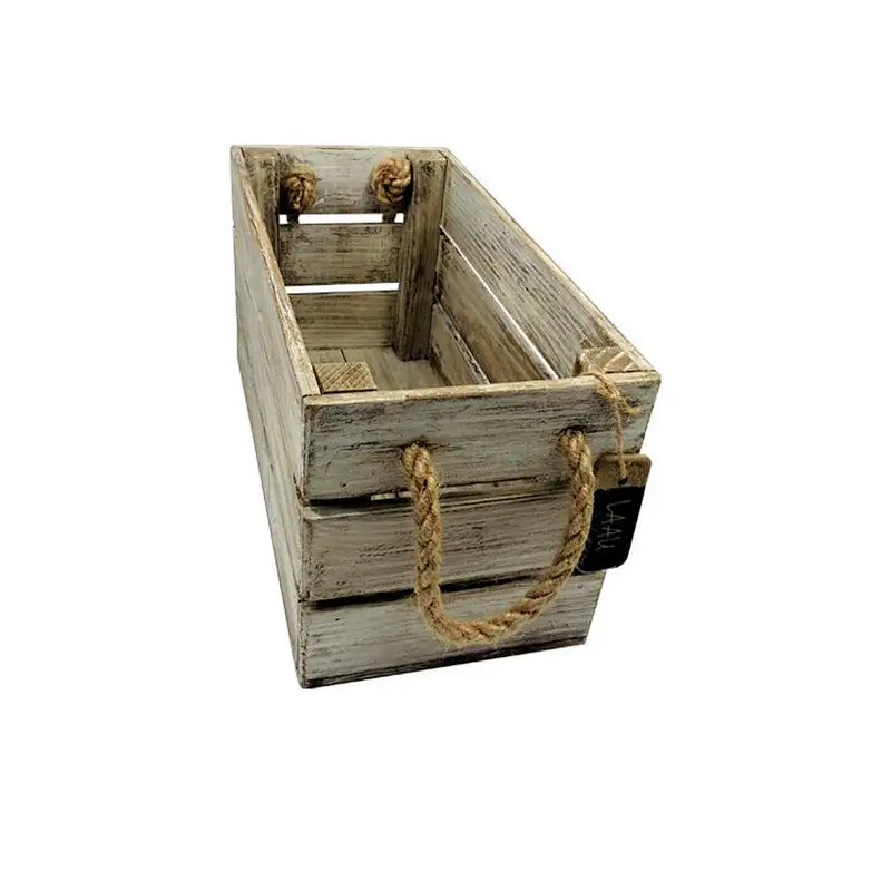 Rustic style boutique custom wooden card box