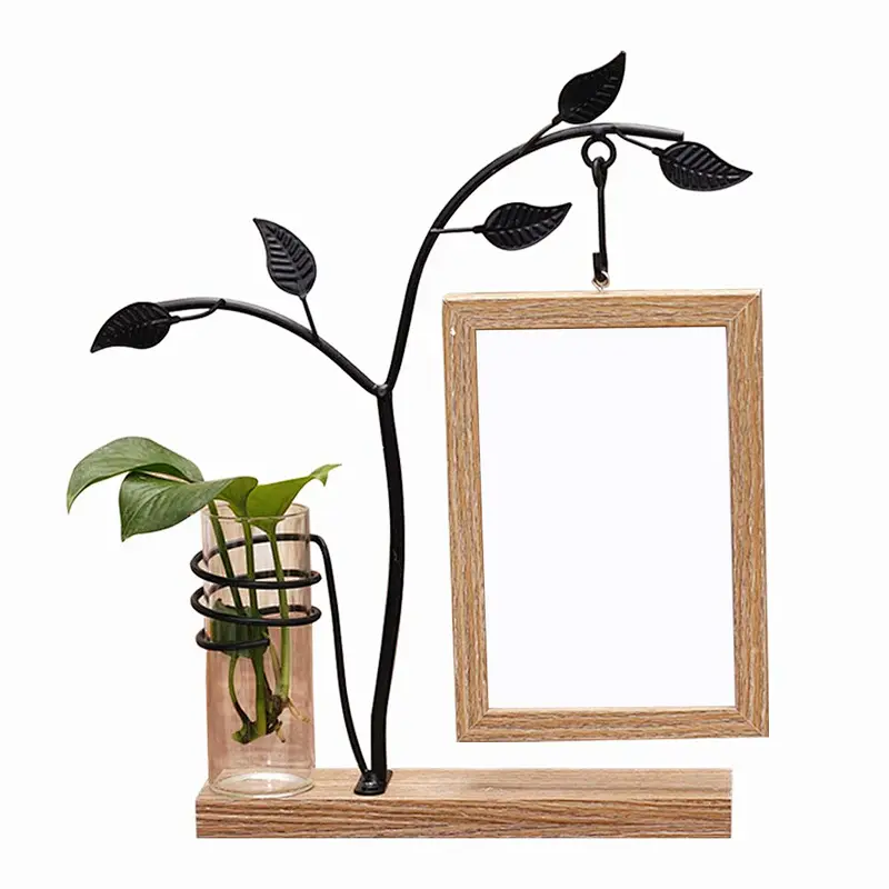 Wooden Double Sided Photo Frames for Table Home Christmas Wedding Decoration