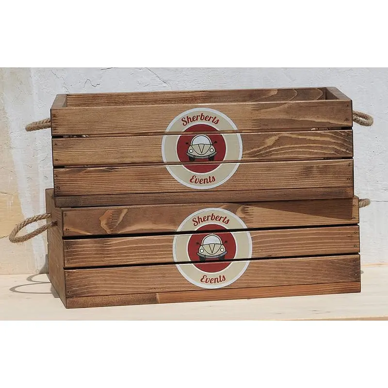 dancing wooden  shoes box personalised rustic blanket box