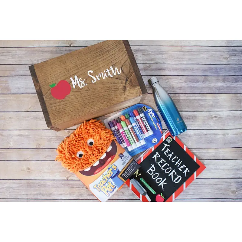 Personalized customized rustic cheaper handrcrafts  Teacher File/ Wood Box/ Storage tool card gifts books   Wooden Crates