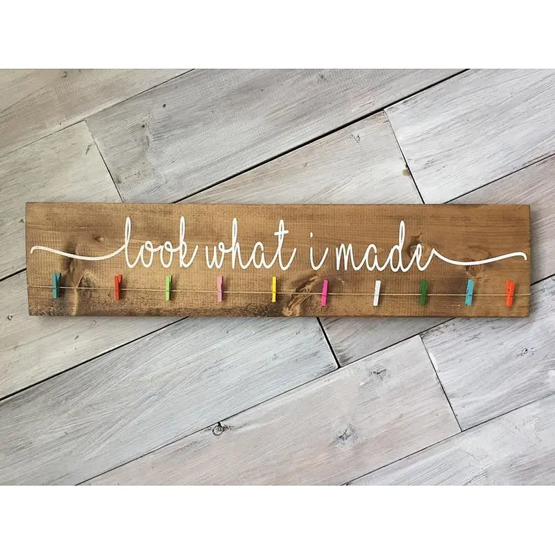 Children's Art Display Signs wooden signs with sayings  rustic wood sign  vintage customize sign in wood wooden sign