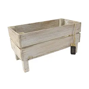 Wooden flower crate with legs Flower box Wedding Gift Plant