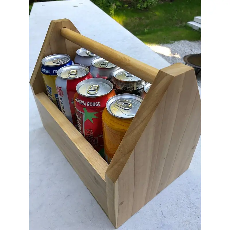 Classic country edition custom wooden wine Carrier