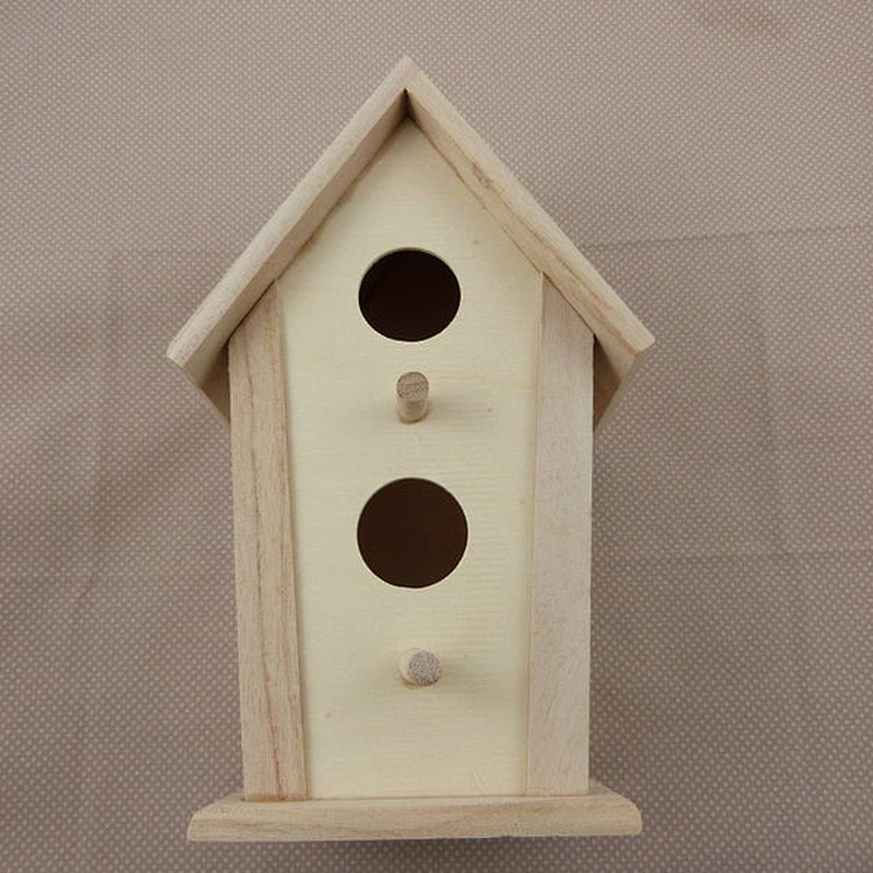 Wooden nest box to decorate or paint