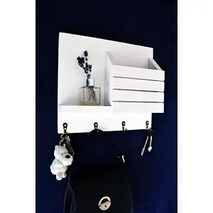 entryway organizer wall organizer  key organizer, entryway decor, mail organizer  wood wall organizer  entryway shelf