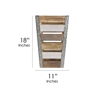 American Art Decor Medium Wood Metal Storage Crate,wooden boxes