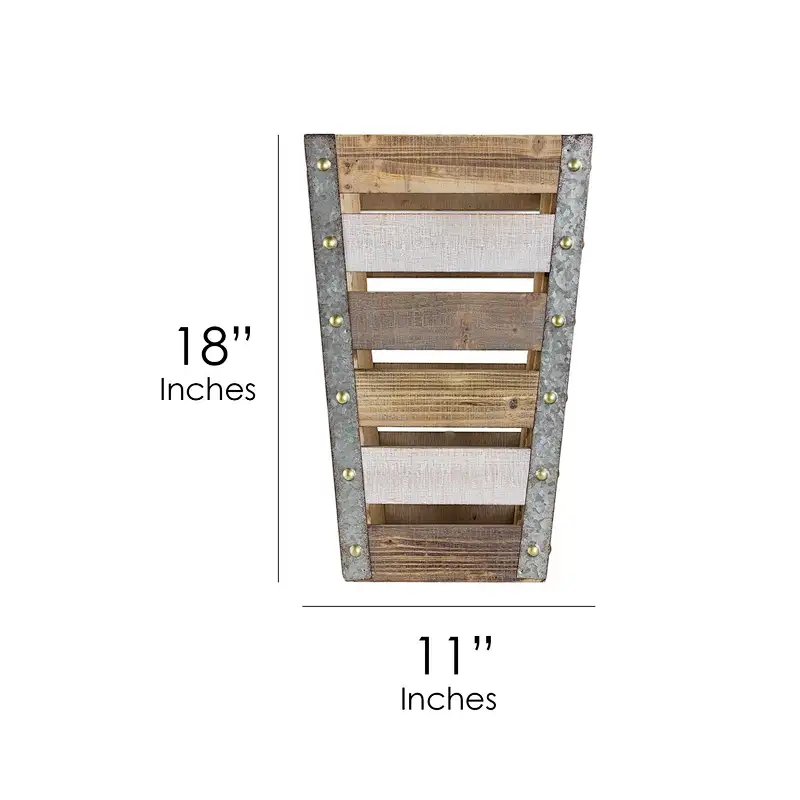American Art Decor Medium Wood Metal Storage Crate,wooden boxes