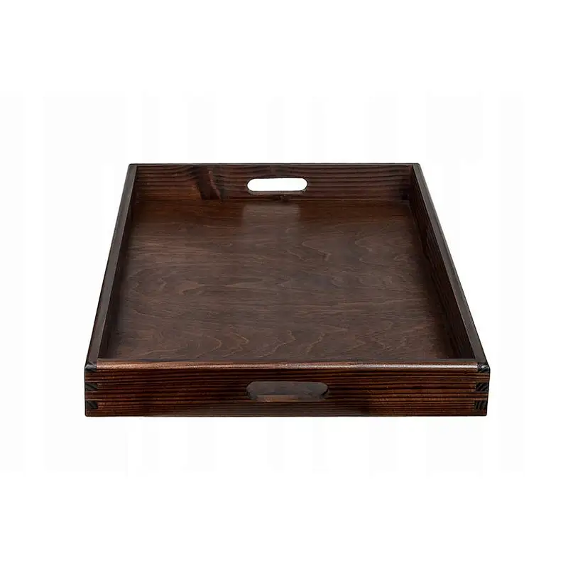 Large Serving Tray Wenge Wooden Tray