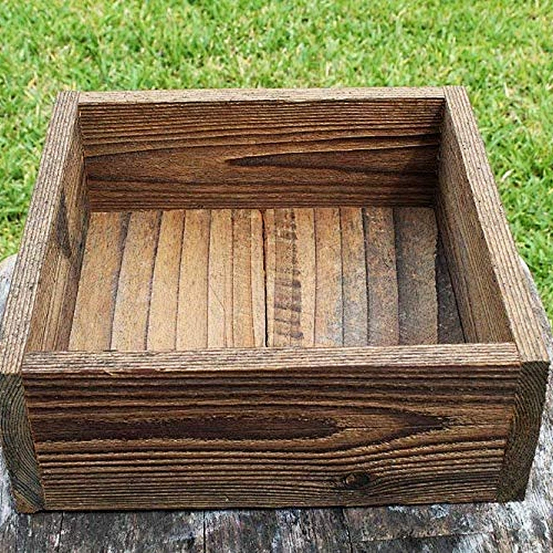 Square Rustic Farm Planters Box 8