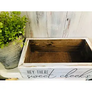 Rustic Farmhouse Wood  Storage Box
