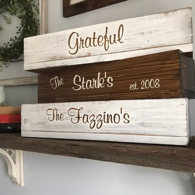 Rustic Home Decor Personalized Wood Planter Box, Wedding Decor, Valentines Day Gift
