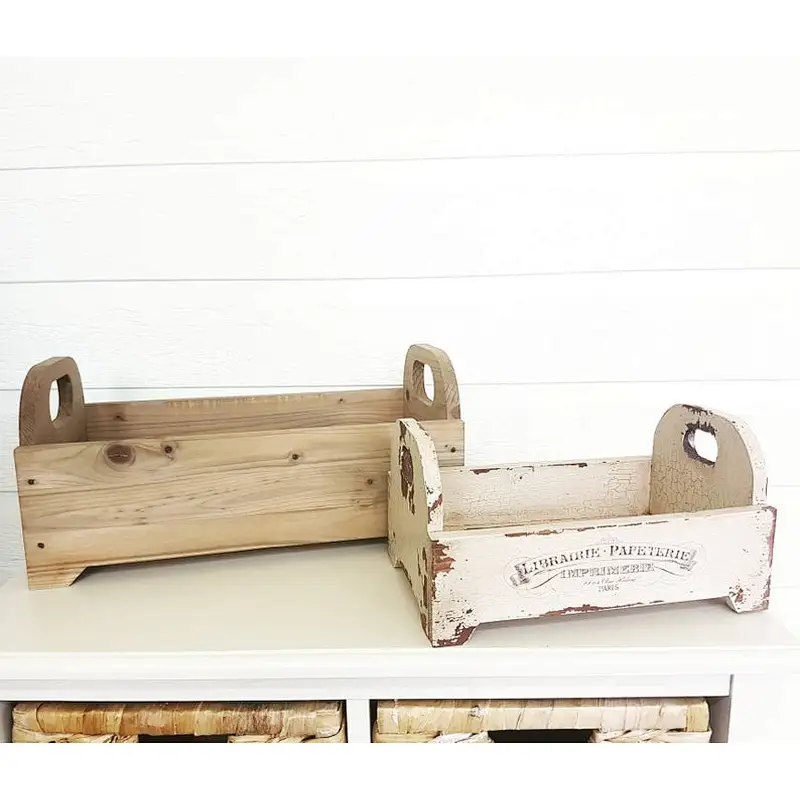 Large decorative wood tray