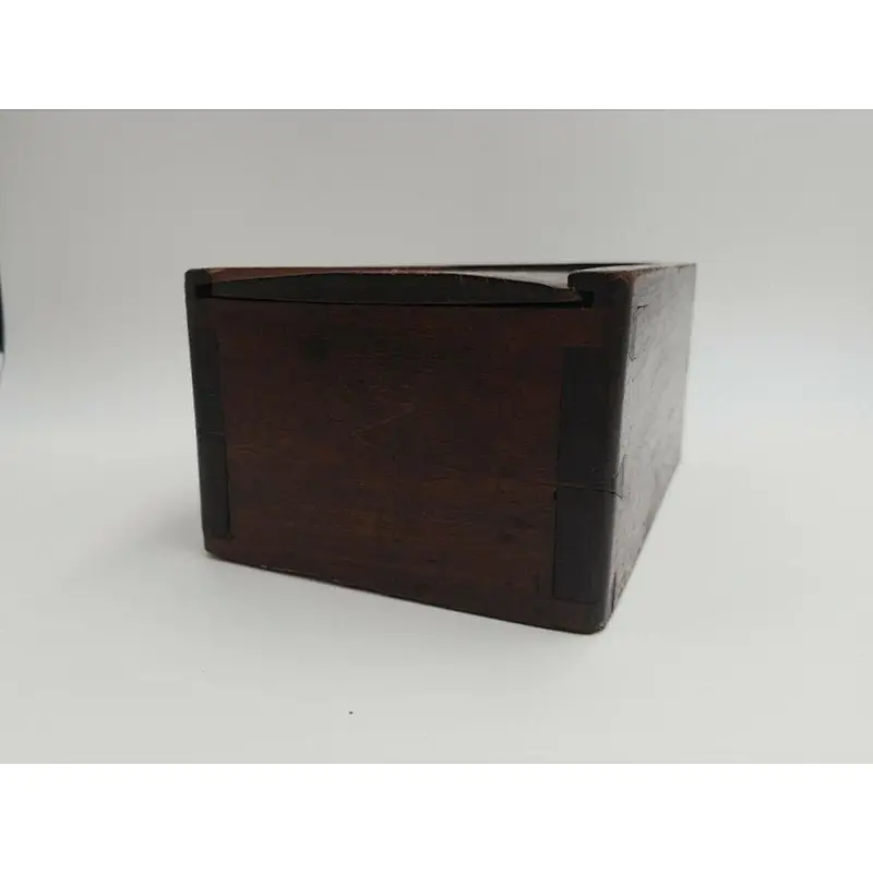Hotsales Antique Vintage Primitive Wooden Dovetail Box Sliding Lid 2020