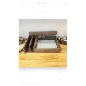 Wood Decor - Wood Home Decor - Wooden Organizer with Drawer-All Purpose Governor Valet | Countertop Organizer | Watch Holder