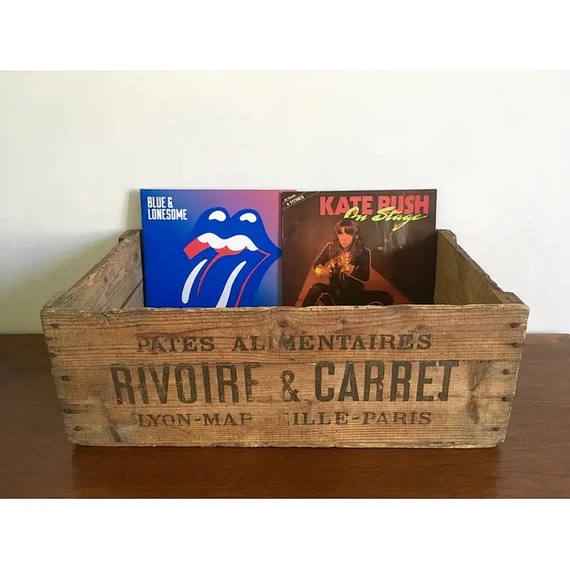 Rustic retro feeling square wooden tool box without lid cheap home decoration tool fruits and vegetable  woodencrate box