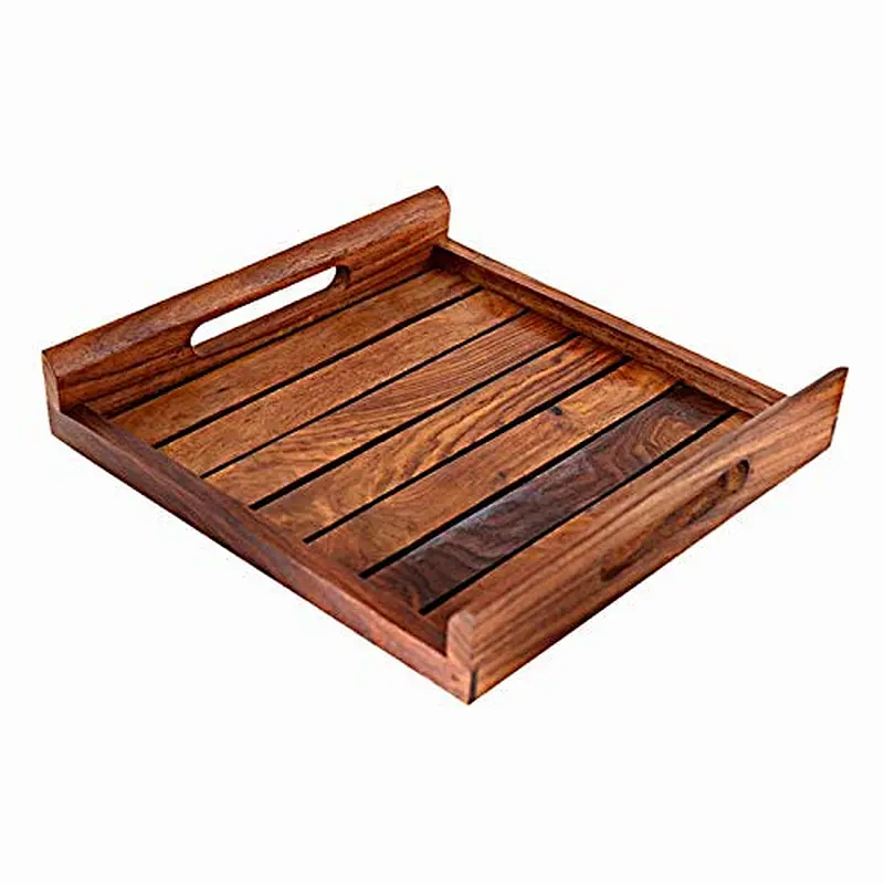 Wooden tray Hashcart Wood Serving Tray Wooden Tray With Handle Wooden Serving Trays Large Wooden Trays Wood Tray Stand