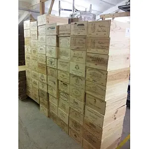 1 x 12 Bottle size - Traditional FRENCH wood box / Crate / Storage unit - Christmas Hamper, Gift idea