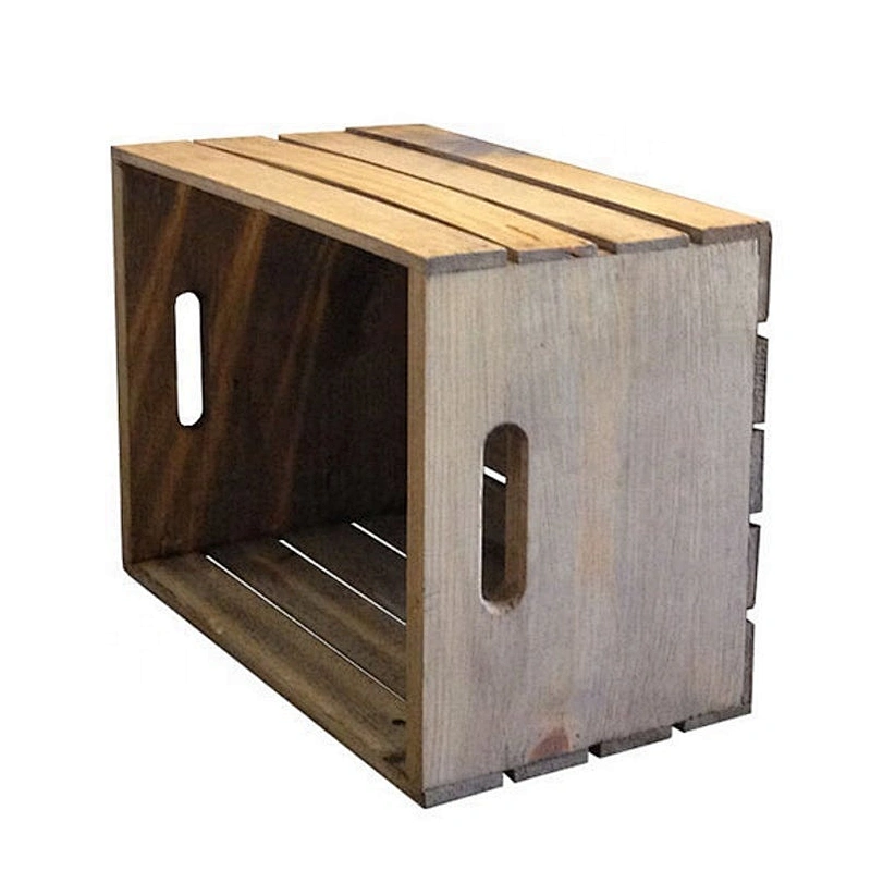 Home Decor Country Rustic Wooden Storage Crate