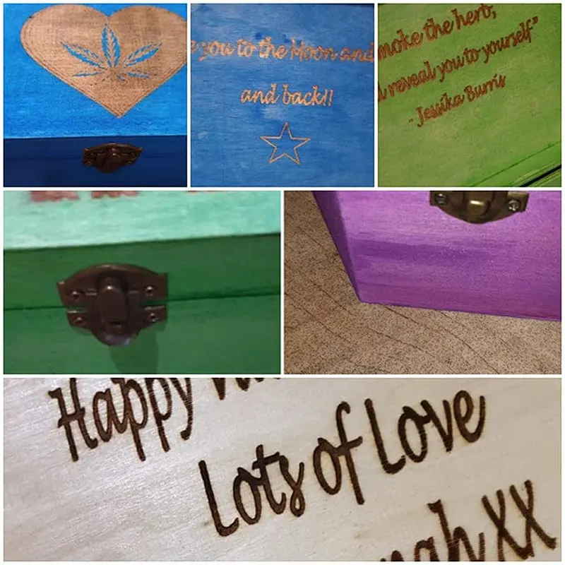 Personalised FAMILY TREE laser engraved tea tray mothers day  wedding trinket box small delicate box crates wood boxes farmhouse