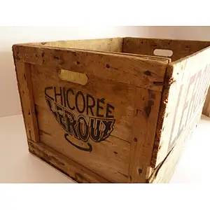 Rustic unfinished personalized wholesale handiwork customized Old wooden crates  chicory Leroux wooden boxcrate