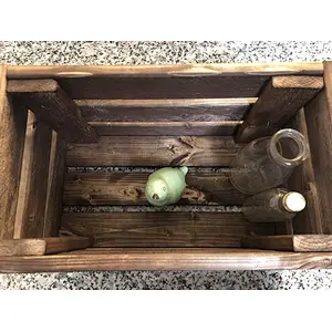 Custom Farmhouse Crate Box Distressed Repurposed Weathered wood crates unfinished wooden crates for fruits and vegetables