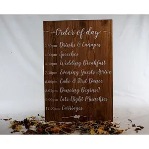 Rustic Wedding Sign Painted On Wood