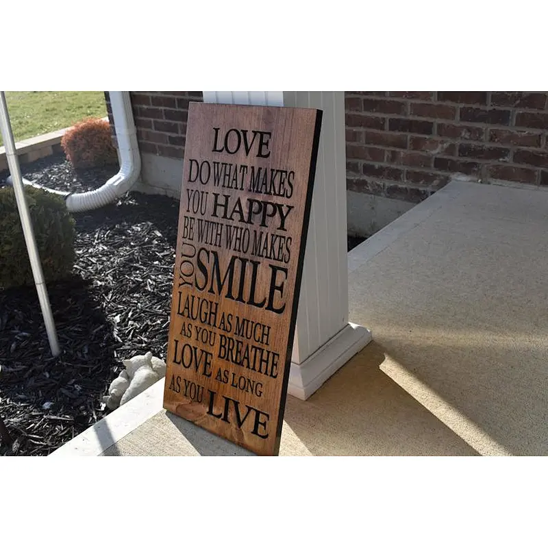Rustic Christmas Wood Sign Painted On Wood