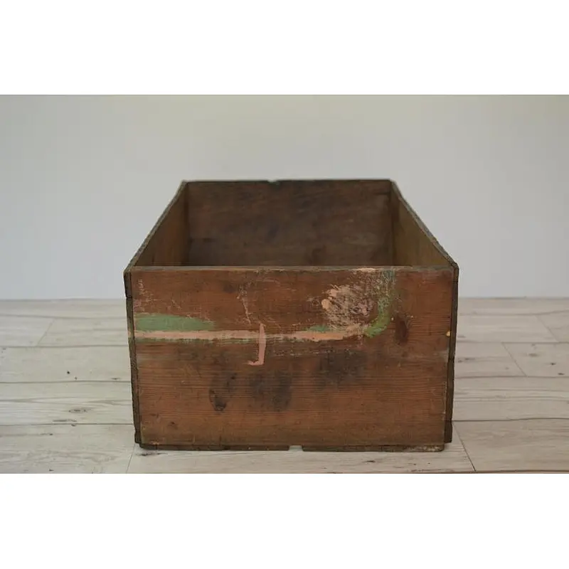 Rustic wholesale antique big  cheaper unfinished home decoration delicate practical Vintage Wood Box Rustic Storage Crate