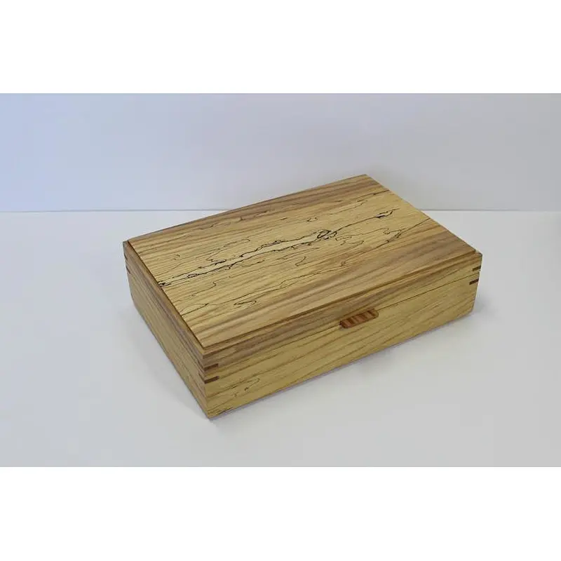 Retro feeling rustic style wooden boutique jewelry box