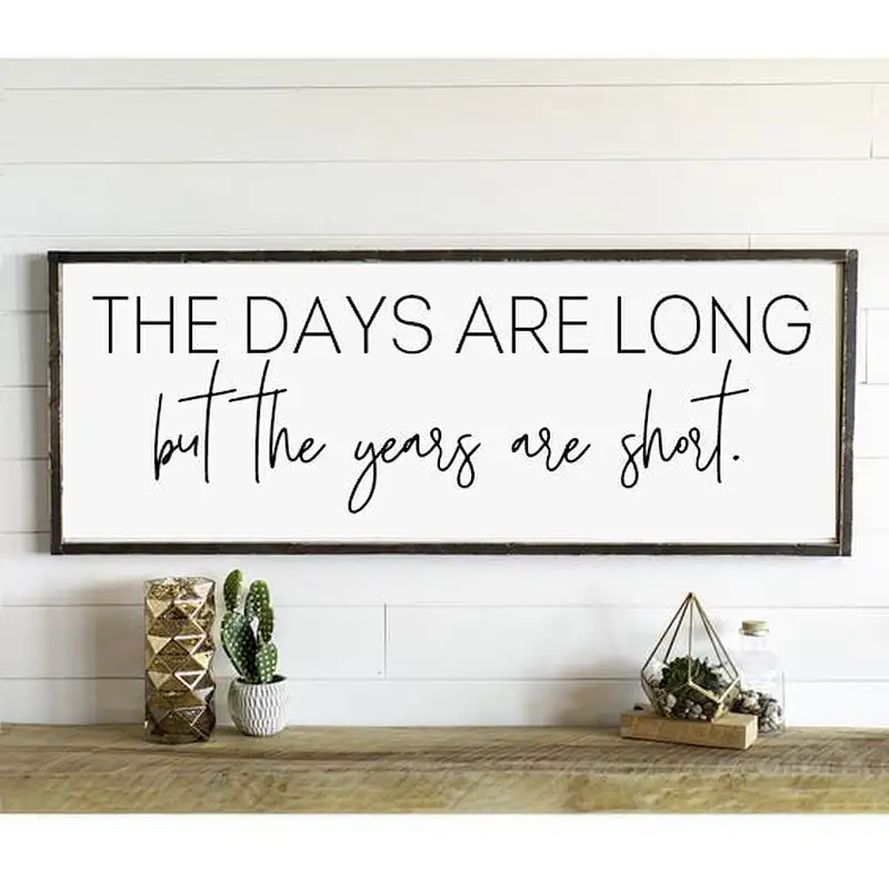 Farmhouse Wooden Sign Wooden Home Sign Housewarming Present Rustic Chic Decor Wooden Quote Sign