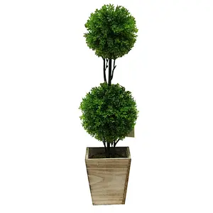 Admired By Nature Set of 3 Contemporary Liner Square Wood Pot Planter