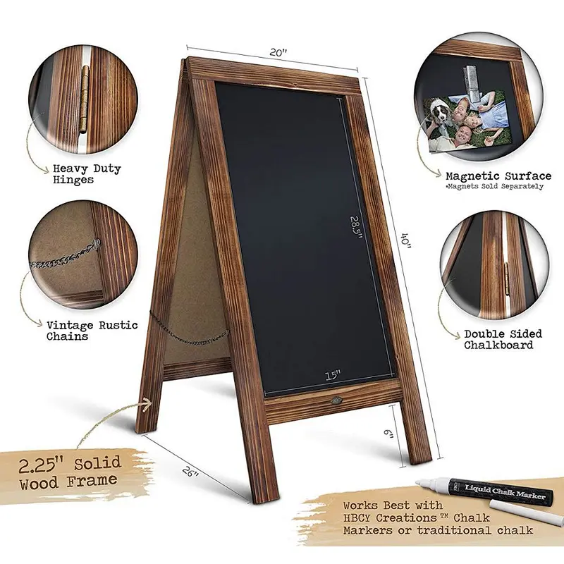 Wooden black  board   2020
