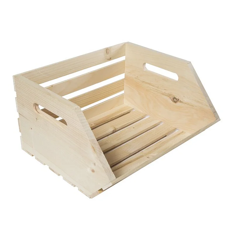 Vegetable Wood Crate storage wooden box Rustic retro