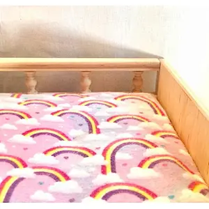 Natural Wood Doll Changing Table, Wooden Toy