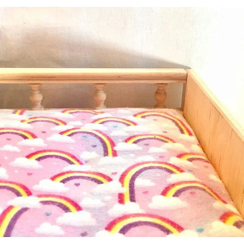 Natural Wood Doll Changing Table, Wooden Toy