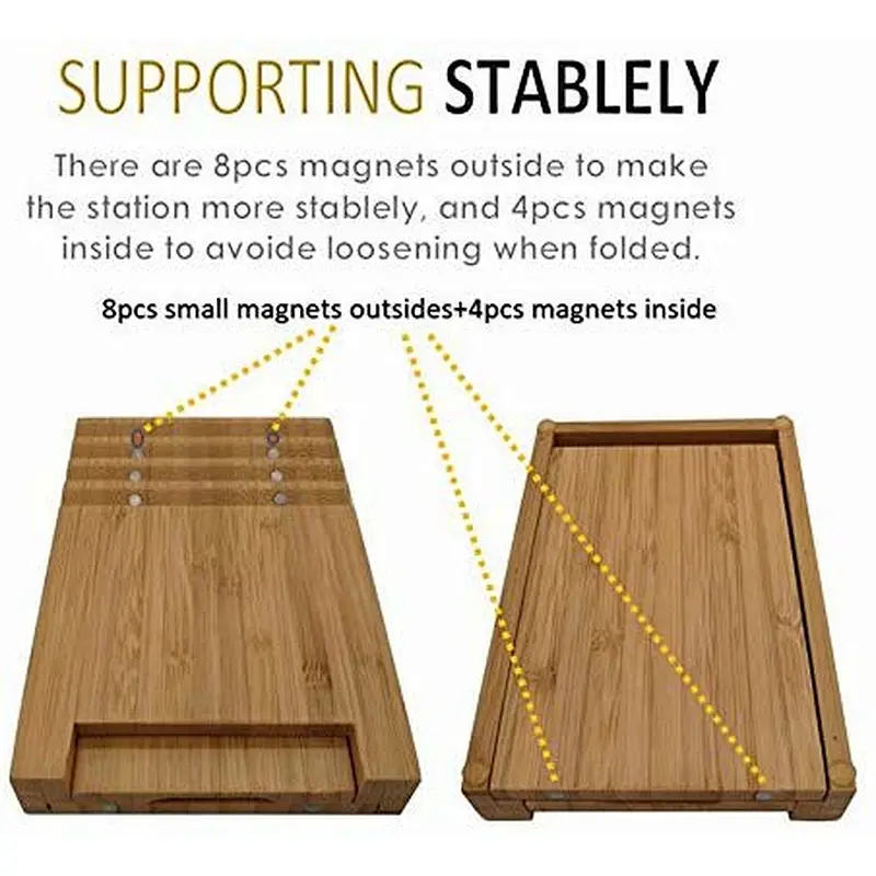 Mens wood phone docking station desk mobile phone holder wood phone docking station wireless charge