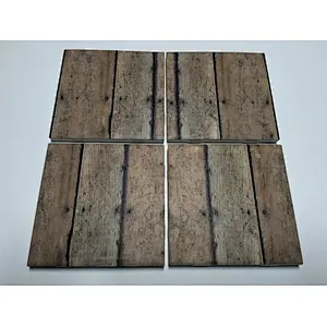 Wood Design Coasters - Wood Decor - Wood Home Decor - Drink Coasters -  Ceramic Coasters -