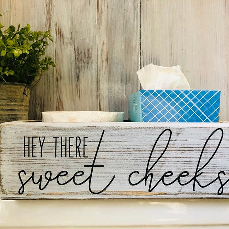 Rustic Farmhouse Wood  Storage Box